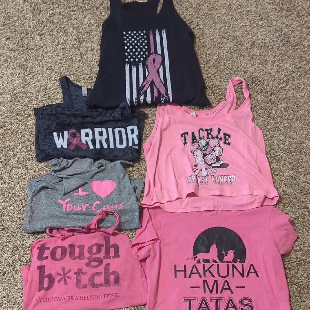 Pink Ribbon Tank Tops And Shirts